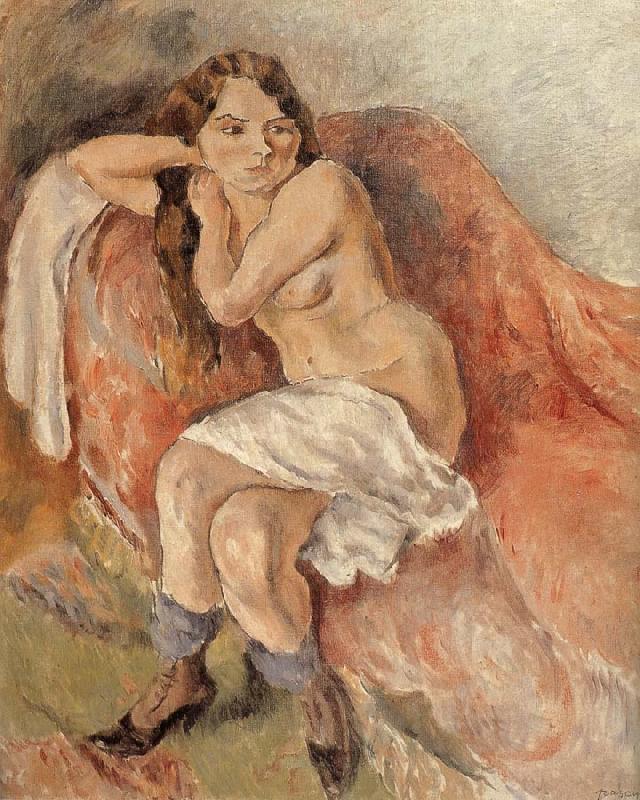 Jules Pascin Susan near the sofa oil painting picture